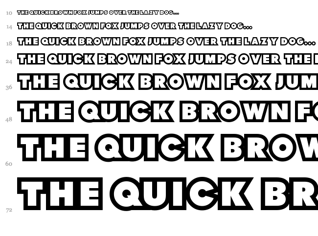 Thunder Lord font waterfall